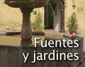 Fuentes y jardines