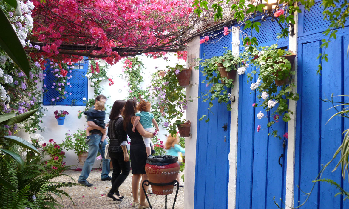 Visit the courtyards (patios) in Cordoba all year round