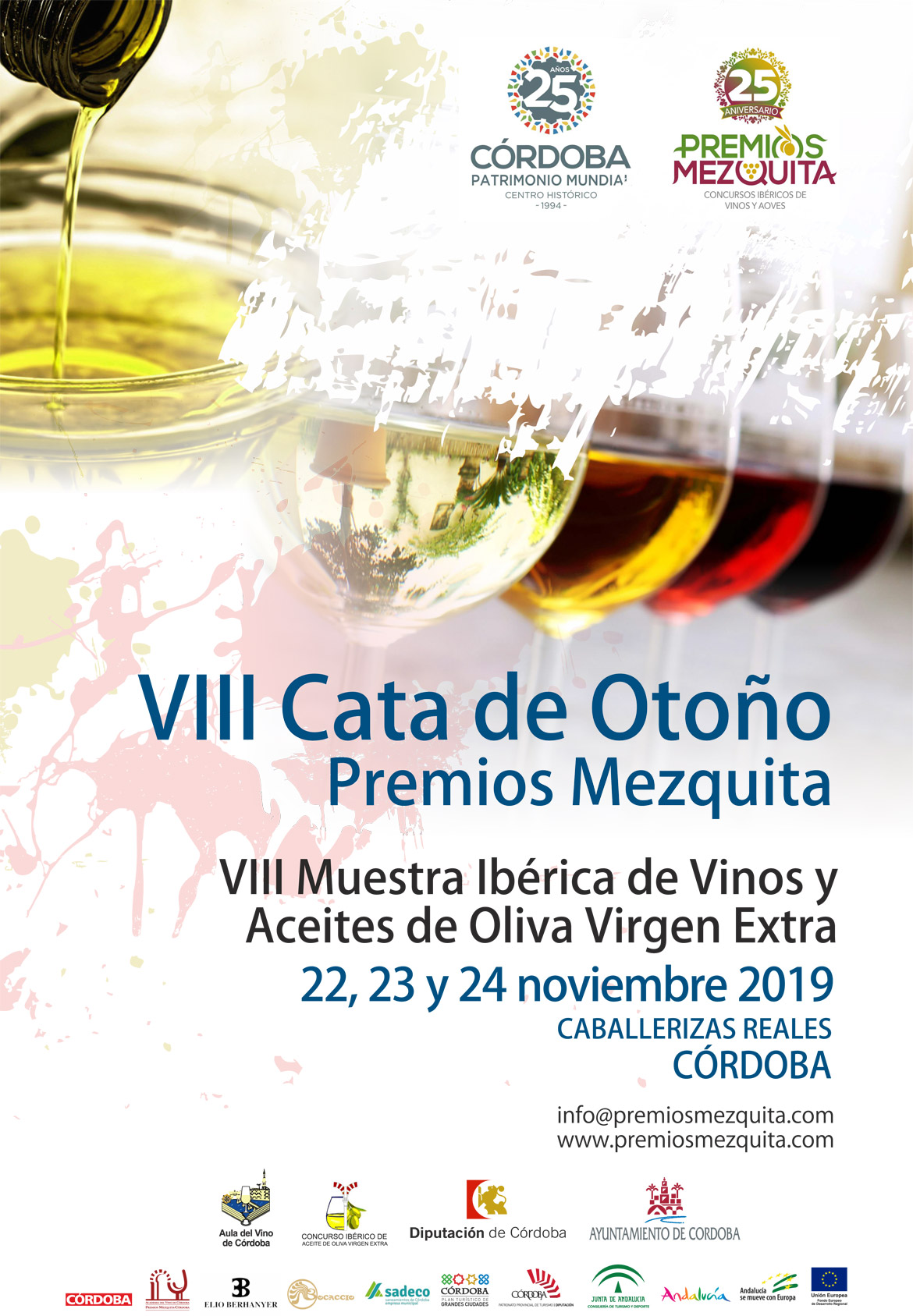 Iberian Exhibition of Wines and Extra Virgin Olive Oils (EVOO), Autumn Tasting (Cordoba - Spain)
