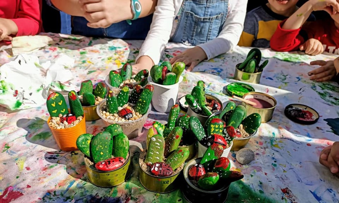 El jardín botánico y los niños