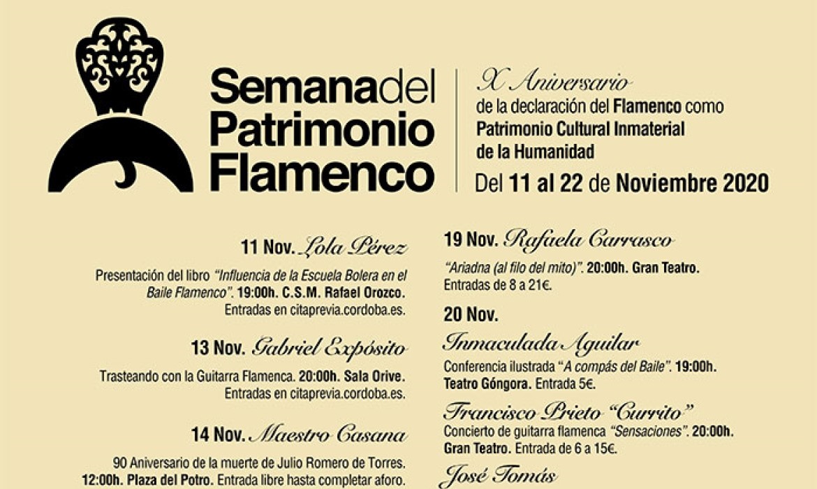 Semana del Patrimonio Flamenco 2020 (Córdoba - España)