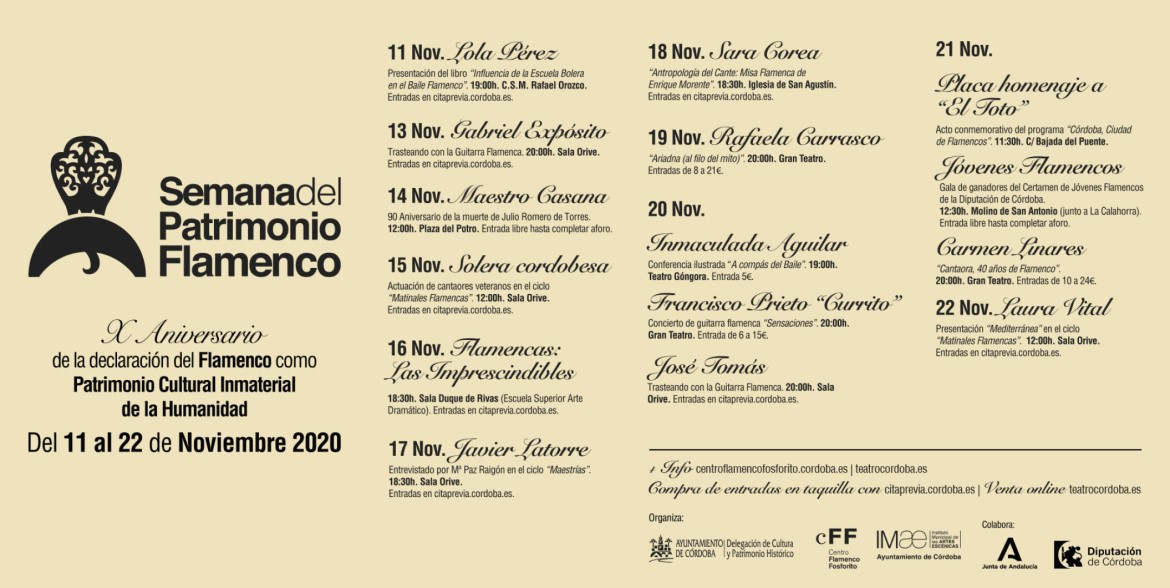 Semana del Patrimonio Flamenco 2020 (Córdoba - España)