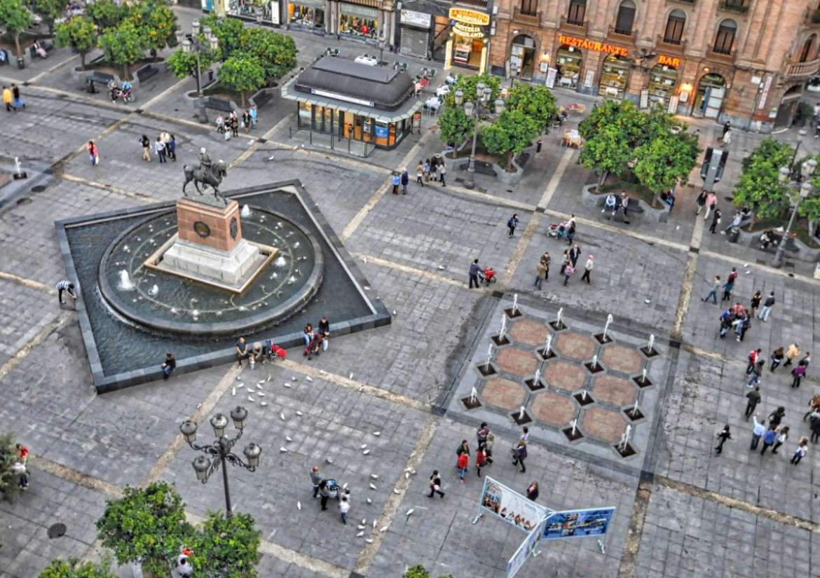 Fountain in the Plaza de las Tendillas (Cordoba - Spain)