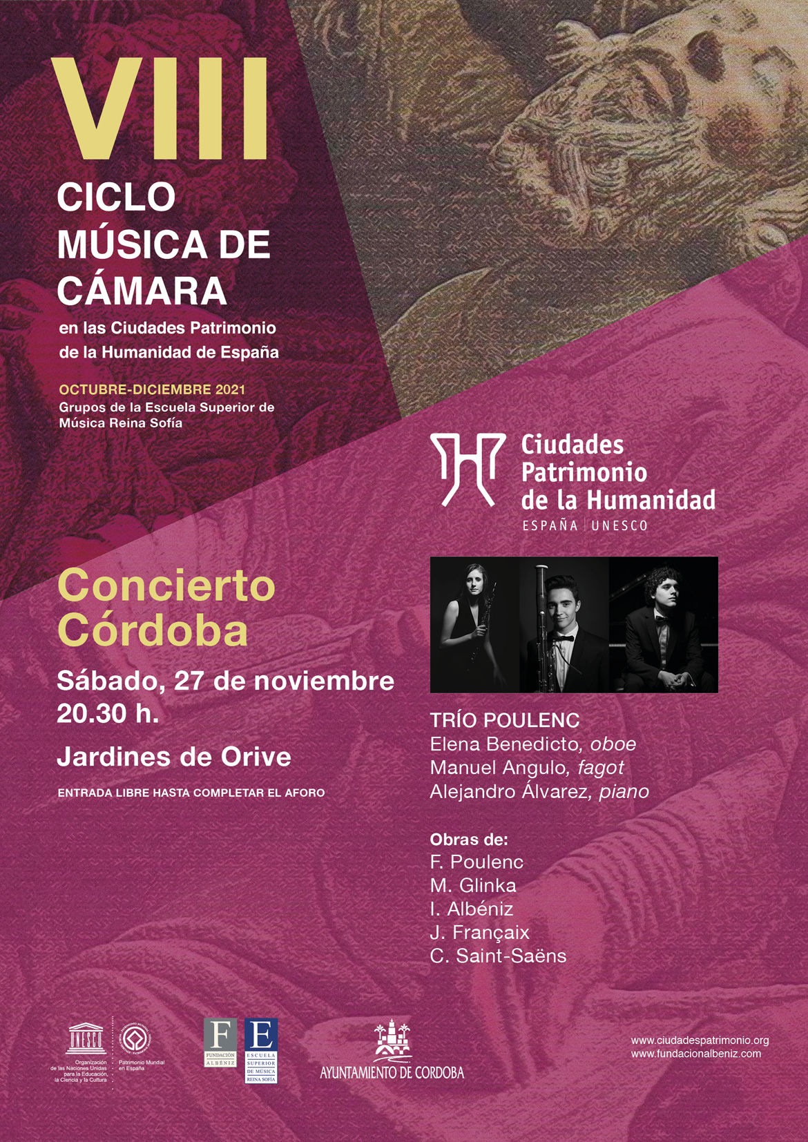 VIII Ciclo de Música de Cámara en Ciudades Patrimonio de la Humanidad (Córdoba - España)