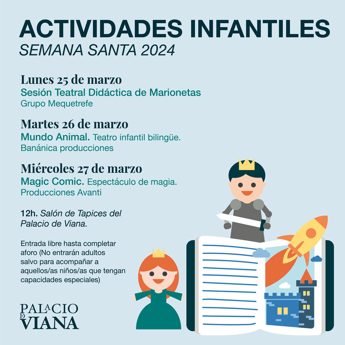 Actividades infantiles en el Palacio de Viana - Semana Santa 2024