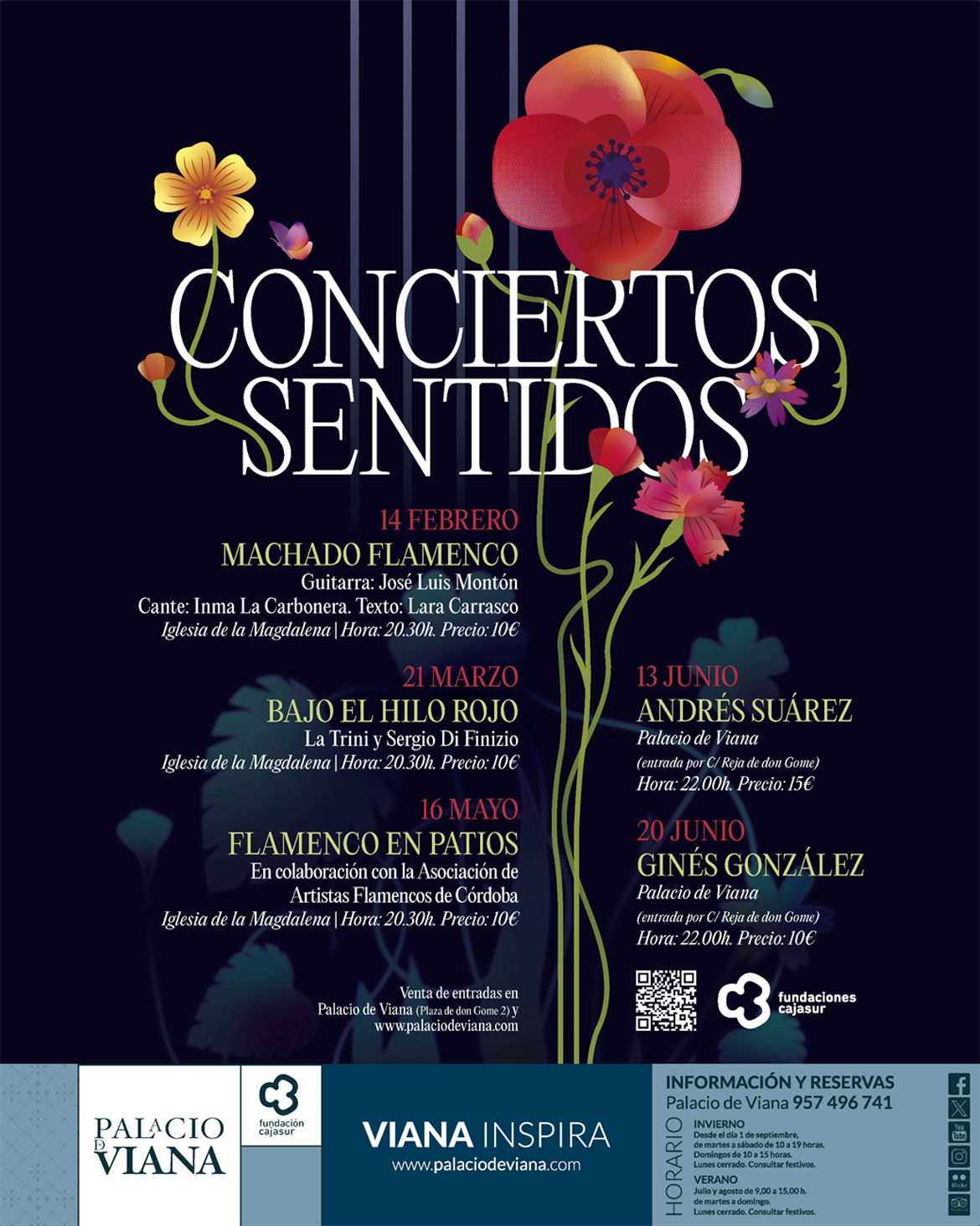 Concerts at the Church of La Magdalena and Palace of Viana (Cordoba - Spain)