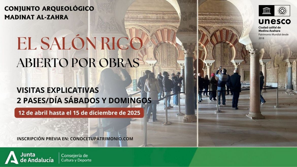 Medina Azahara: El Salón Rico abierto por obras (Córdoba - España)