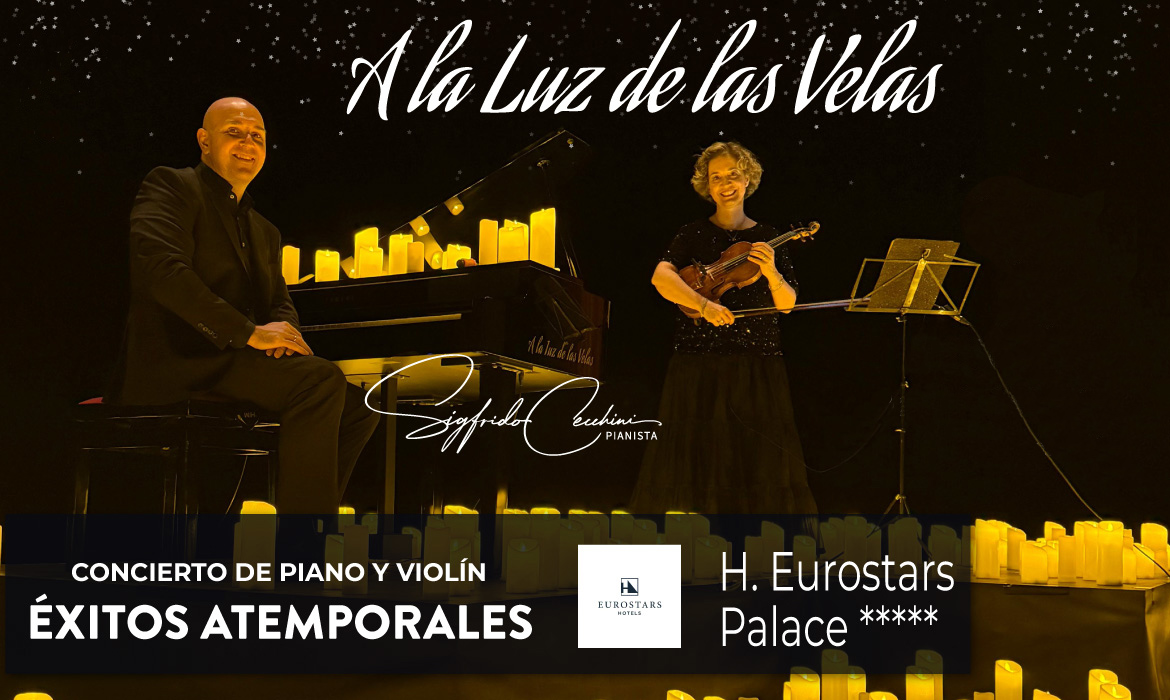 Conciertos de piano y violín a la luz de las velas y bajo las estrellas