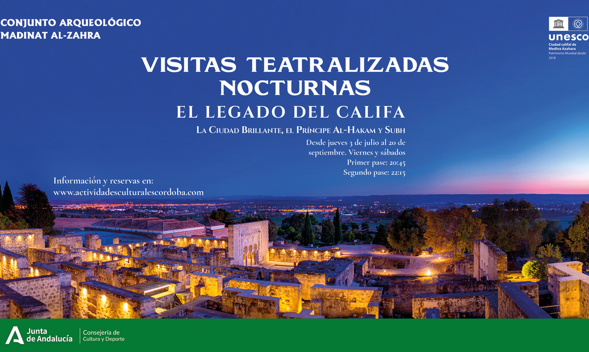 Visitas teatralizadas nocturnas en Medina Azahara: El legado del Califa (Córdoba - España)