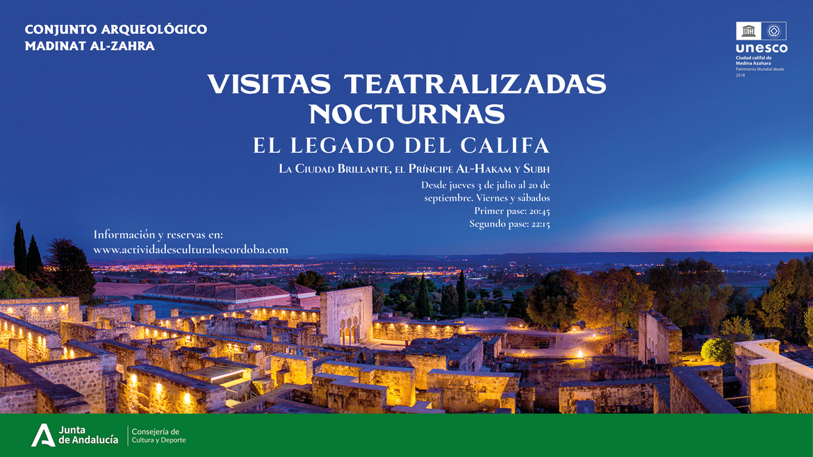 Visitas teatralizadas nocturnas en Medina Azahara: El legado del Califa (Córdoba - España)
